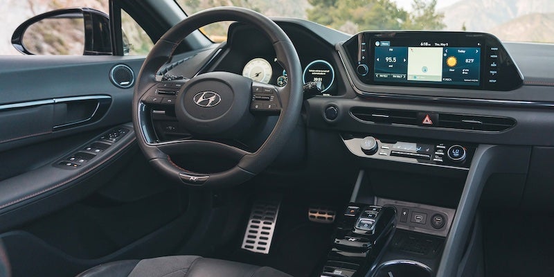 2021 Hyundai Sonata interior is filled with advanced technology and new safety features.